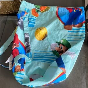 NEW🌈 Nintendo Mario Shoulder Bag Draw String Clothes Accessory
